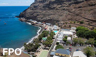 Aerial View of the Saint Helena Coastline