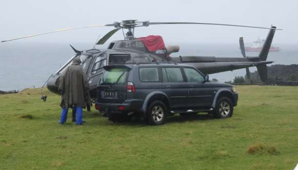 Patients are transported to the Agulas by Helicopter.